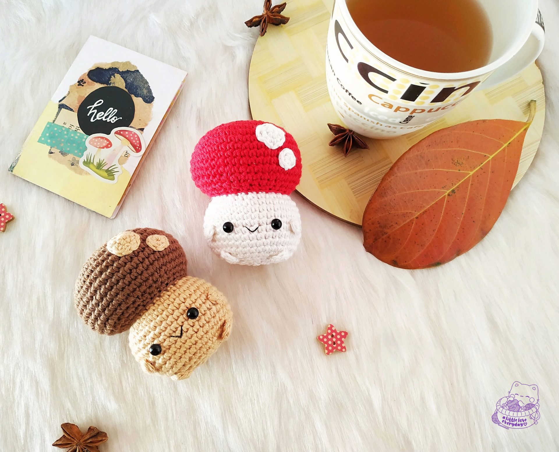 Amigurumi mushroom pattern