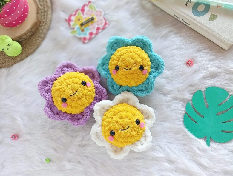 Daisy flower amigurumi