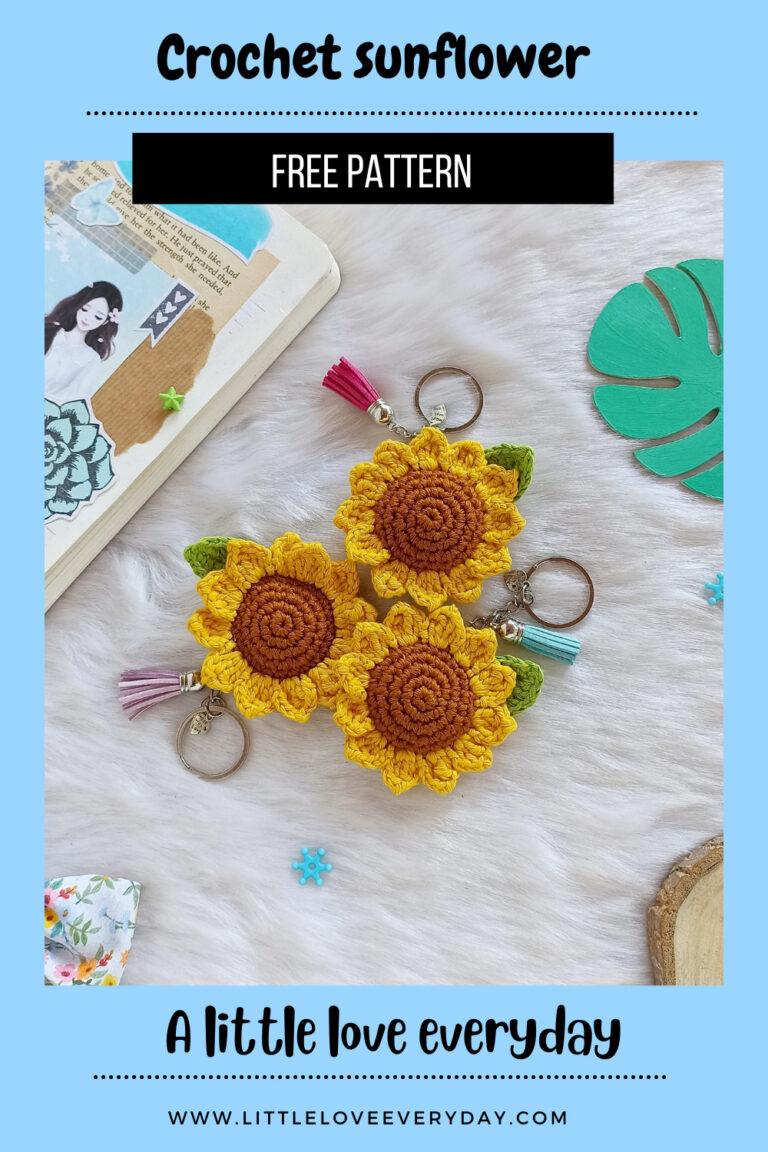 Crochet sunflower