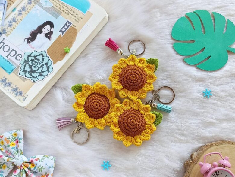 Crochet sunflower pattern