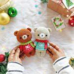 Winter bear amigurumi pattern