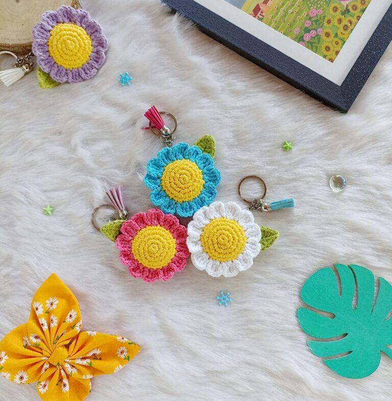 Crochet daisy flower