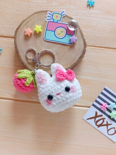 Amigurumi Bunny Keychain