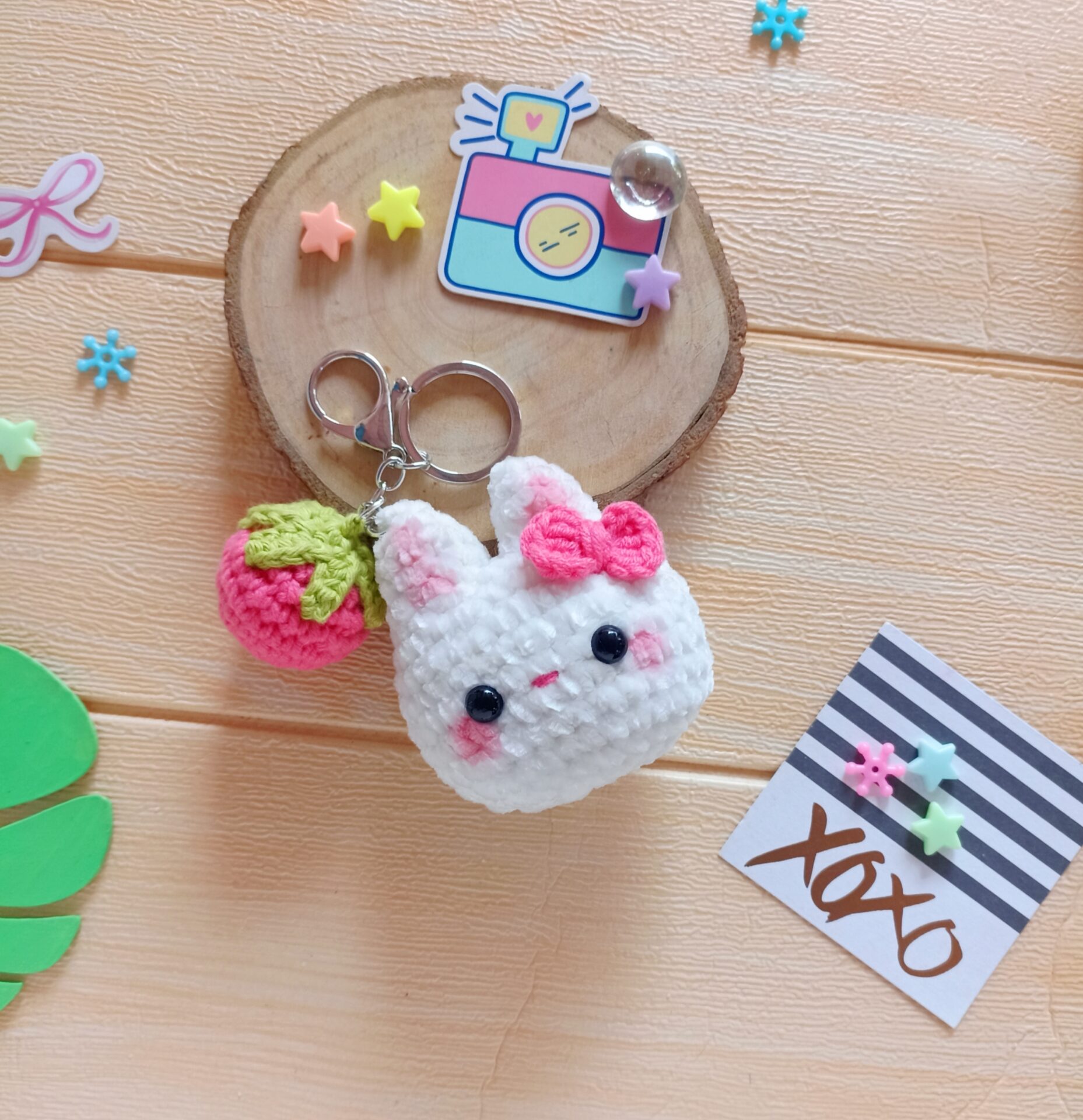 Amigurumi Bunny Keychain