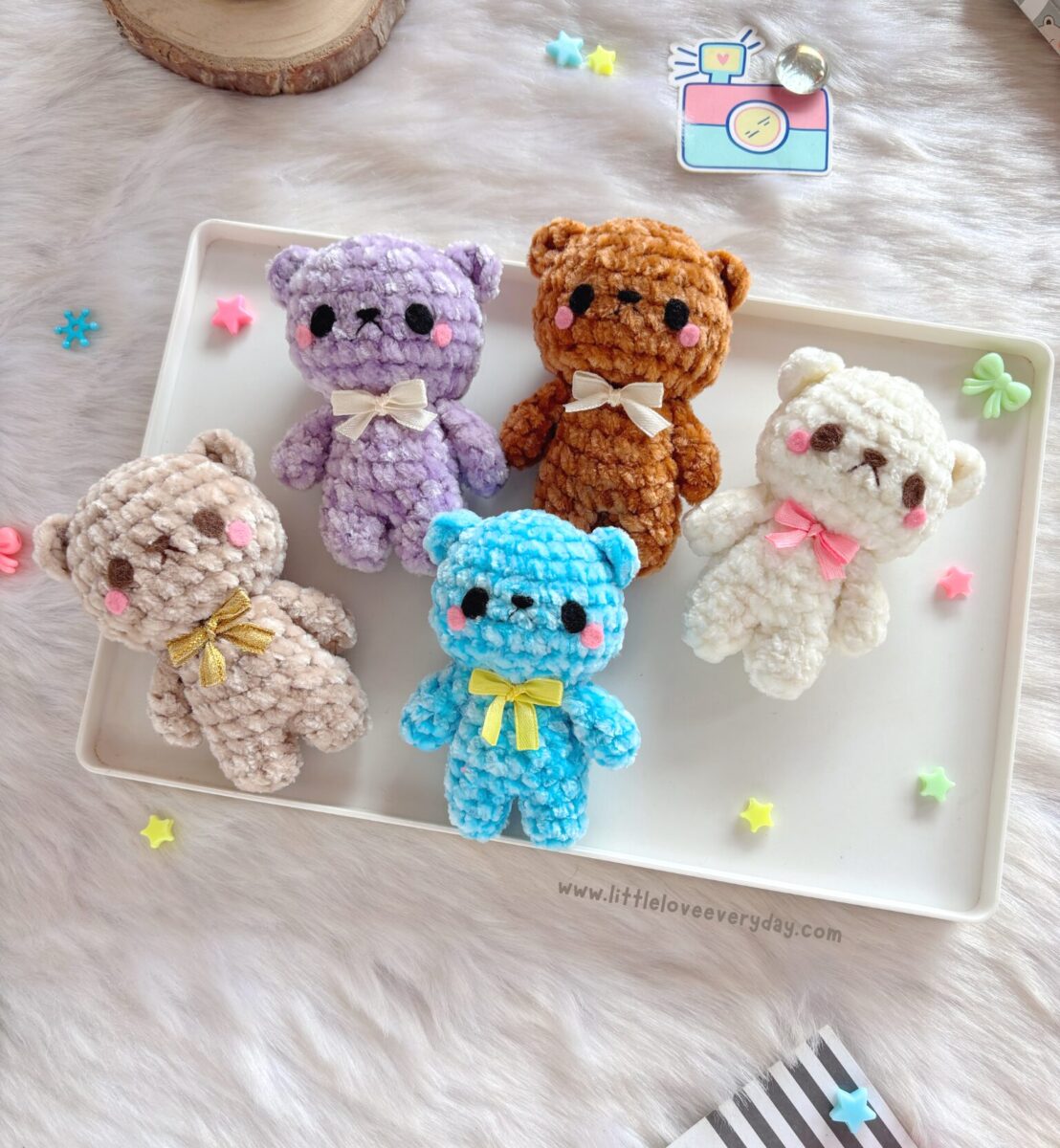 Tiny teddy amigurumi