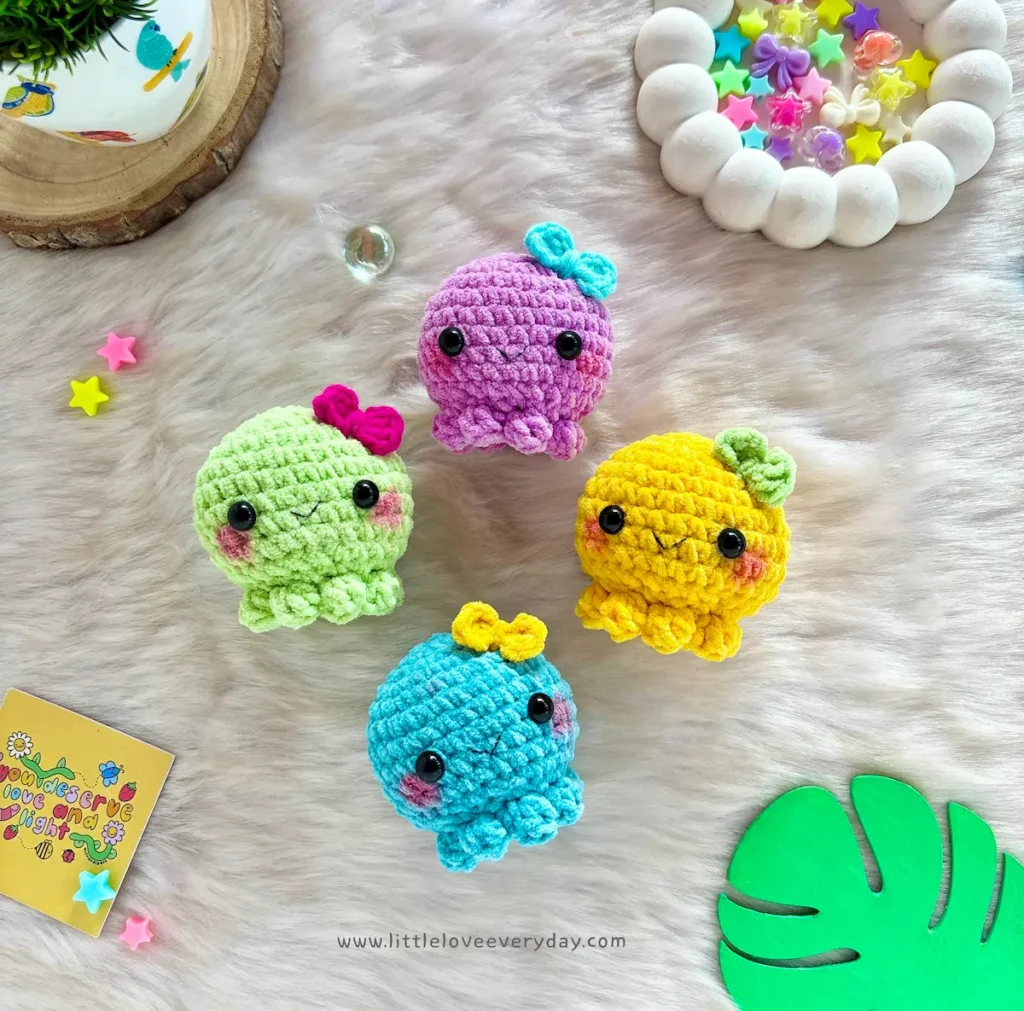No-sew octopus amigurumi